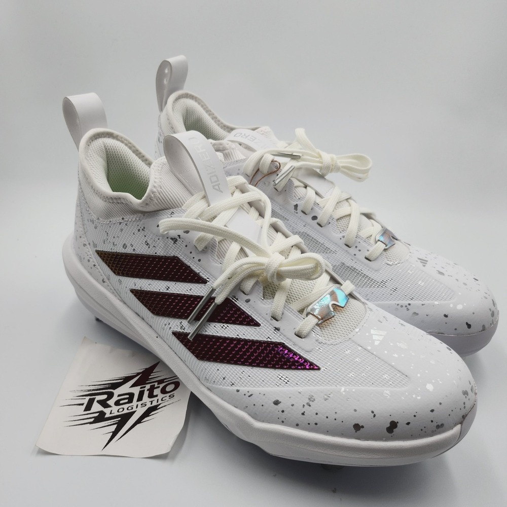Mens Size 8 Adidas Baseball Cleats Adizero Impact BSB 2.0 Light Gray JQ2086